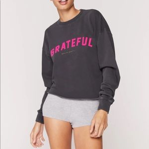 Mazzy Pullover Sweatshirt, featuring “Grateful”  - spiritual gangster